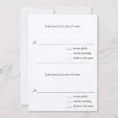 DIY You Score Wedding RSVP Cards für 4x9 Einladung (Vorderseite)