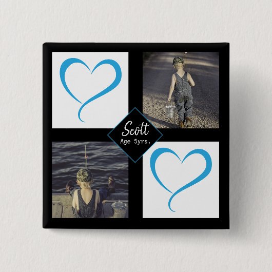 DIY Young Child Liebe Fotos Button (Vorderseite)