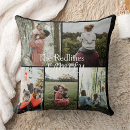 DIY YOUR | FAMILY Two Sided Family 5 Pictures  Kissen