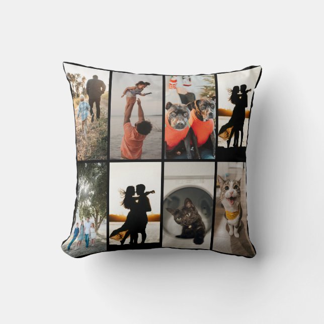  DIY YOUR | FAMILY Two Sided Family 8 Pictures Kissen (Vorderseite)