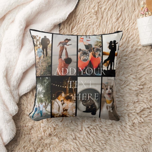 DIY YOUR | FAMILY Two Sided Family 8 Pictures Thr Kissen (Decke)