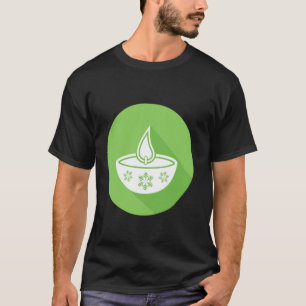 Diya-Lampe Diwali Hindu Sikh, Buddhist Jain Gebet T-Shirt
