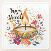 Diya of Devotion Glasuntersetzer (Vorderseite)