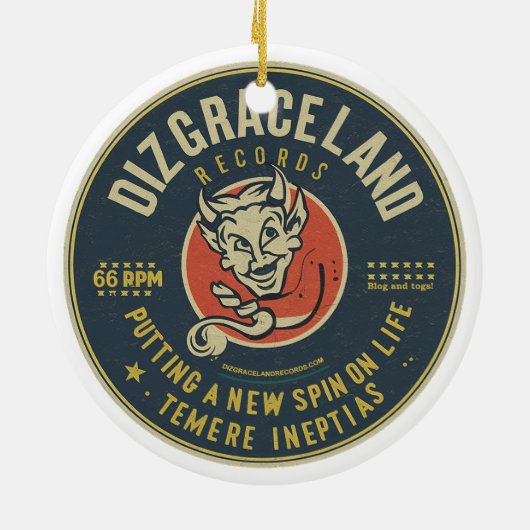 Dizgraceland-Platten Keramik Ornament (Hinten)