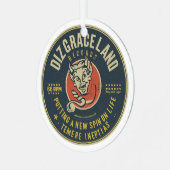Dizgraceland-Platten (nicht so schwer) Ornament Aus Metall (Vorderseite links)