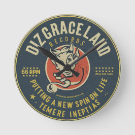 Dizgraceland-Platten Runde Wanduhr