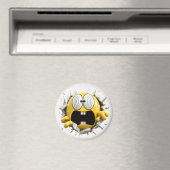 Dizzy 3D Emoji Round Magnet (In Situ (Geschirrspüler))