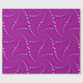 Dizzy daisis on magenta geschenkpapier (Flach)