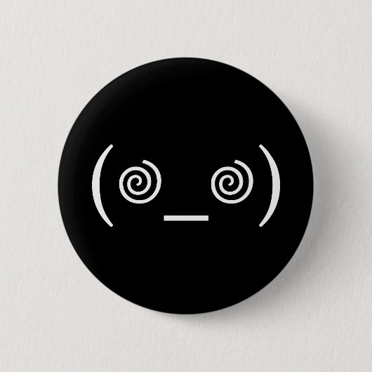 Dizzy im Weiß Button (Vorderseite)