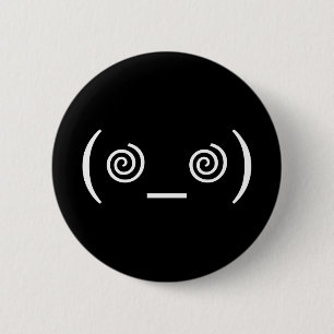 Dizzy im Weiß Button