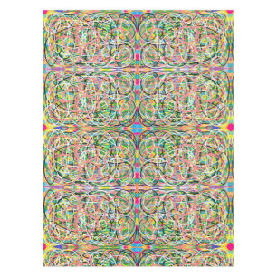 Dizzy Lizzy Hula Hoop Pastelltöne Design Tischdecke
