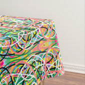 Dizzy Lizzy Hula Hoop Pastelltöne Design Tischdecke (Beispiel)