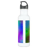 Dizzy Neon Design Edelstahlflasche (Rückseite)