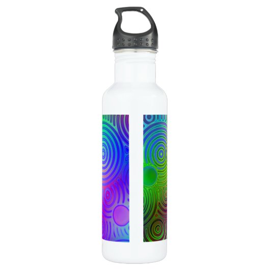 Dizzy Neon Design Edelstahlflasche (Rückseite)