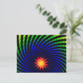 Dizzy Sun Rainbow Postkarte (Stehend Vorderseite)