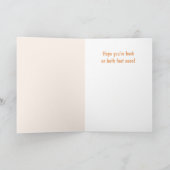 Dizzy Woozy Hühnchen werden gut Karte (Innenseite)