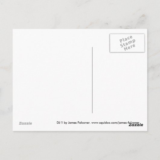 DJ 1 POSTKARTE (Rückseite)