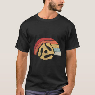 Dj 45 RPM Adapter Retro Vintage Turntable Record T-Shirt