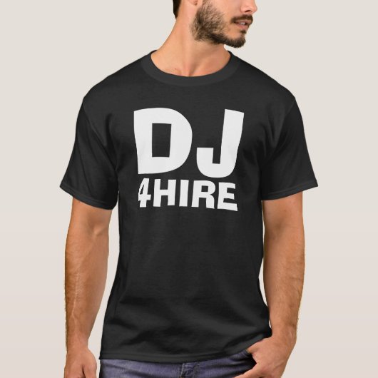 DJ, 4HIRE - besonders angefertigt T-Shirt (Vorderseite)