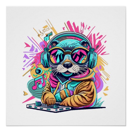 Dj-90er-Vibes Poster (Vorderseite)