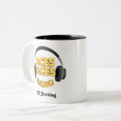 DJ Aceking Zweifarbige Tasse (Vorderseite Links)