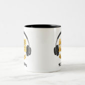DJ Aceking Zweifarbige Tasse (Mittel)