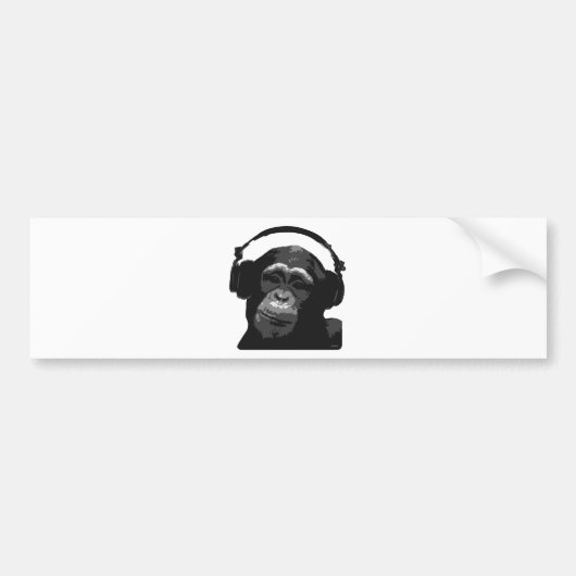 DJ-AFFE AUTOAUFKLEBER (Vorne)