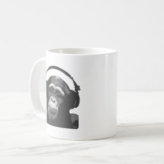 DJ-AFFE KAFFEETASSE (Vorderseite Links)