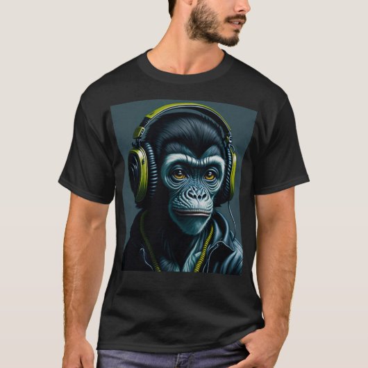 DJ-Affe T-Shirt (Vorderseite)