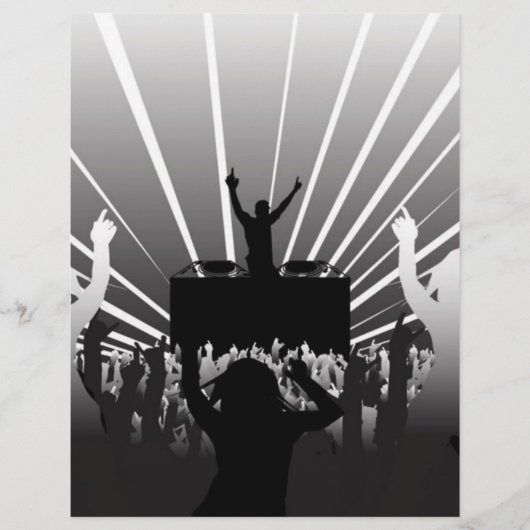 dj-alb-negru-cu-fete flyer (Vorne)