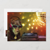 DJ Ally in da House Postkarte (Vorne/Hinten)