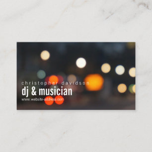 DJ Ambient Lights Business Card Visitenkarte