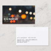 DJ Ambient Lights Business Card Visitenkarte (Vorne/Hinten)