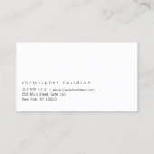 DJ Ambient Lights Business Card Visitenkarte (Rückseite)