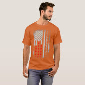 DJ American Flag Audio Engineer Disk Jockey Liebe T-Shirt (Vorne ganz)
