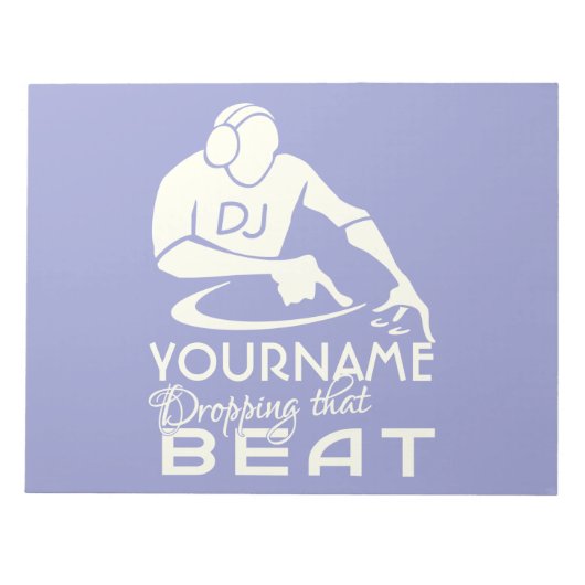 DJ-angepasstes Notizblock (Vorderseite)