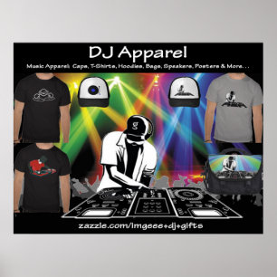 DJ Apparel Poster von G Clothing