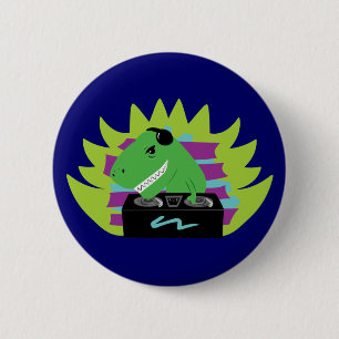 Dj-asaurus Rex Button