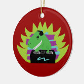 Dj-asaurus Rex Keramikornament (Links)