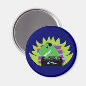 Dj-asaurus Rex Magnet (Vorderseite/Rückseite)