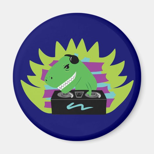 Dj-asaurus Rex Magnet (Vorne)