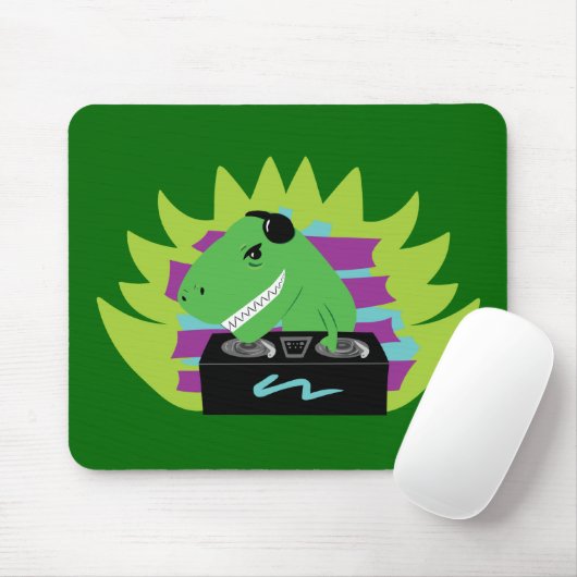 Dj-asaurus Rex Mousepad (Mit Mouse)