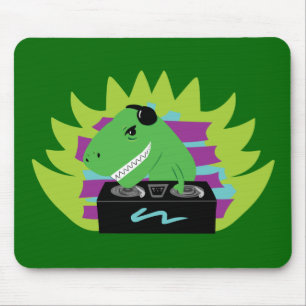 Dj-asaurus Rex Mousepad