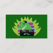 Dj-asaurus Rex T-Rex DJ Business Cards Visitenkarte (Rückseite)
