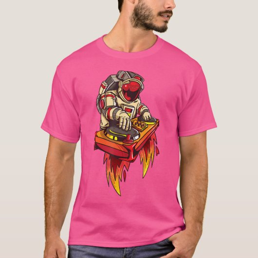 Dj Astronautentrommel und Bass Dnb Electric Psyche T-Shirt (Vorderseite)