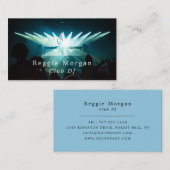 DJ auf Bühne, Beruflicher DJ Visitenkarte (Vorne/Hinten)