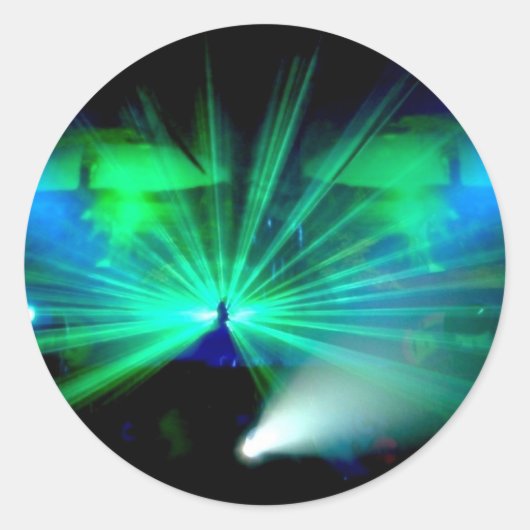 DJ auf dem Aufkleber für die Decks (Vorderseite)