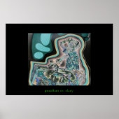 DJ auf schwarz Poster (Vorne)