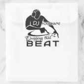 DJ-Aufkleber Quadratischer Aufkleber (Tasche)