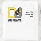 DJ-Aufkleber Rechteckiger Aufkleber (Tasche)